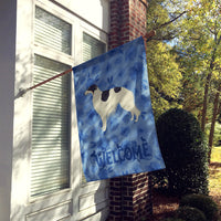 Borzoi Welcome Flag Canvas House Size CK6228CHF