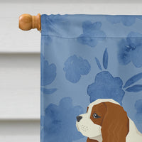 Cavalier Spaniel Welcome Flag Canvas House Size CK6233CHF