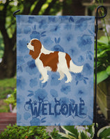 Cavalier Spaniel Welcome Flag Garden Size CK6233GF