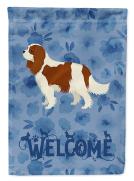 Cavalier Spaniel Welcome Flag Garden Size CK6233GF