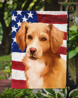 Alopekis Dog American Flag Flag Garden Size CK6391GF