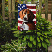 American Foxhound Dog American Flag Flag Garden Size CK6399GF