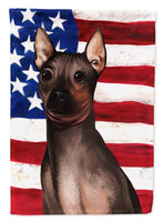 American Hairless Terrier American Flag Flag Garden Size CK6400GF