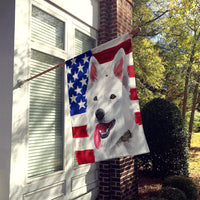 Berger Blanc Suisse American Flag Flag Canvas House Size CK6431CHF