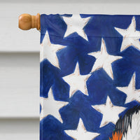 Bernese Mountain Dog American Flag Flag Canvas House Size CK6433CHF