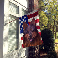 Bohemian Shepherd American Flag Flag Canvas House Size CK6445CHF