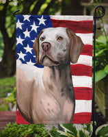 Braque du Bourbonnais American Flag Flag Garden Size CK6458GF