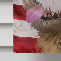 Briquet Griffon Vendeen American Flag Flag Canvas House Size CK6462CHF