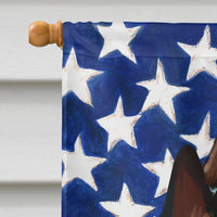 Bull Terrier Miniature American Flag Flag Canvas House Size CK6466CHF