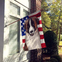 Cao de Gado Transmontano American Flag Flag Canvas House Size CK6477CHF