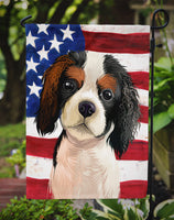 Cavalier Spaniel American Flag Flag Garden Size CK6482GF