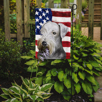 Cesky Terrier Dog American Flag Flag Garden Size CK6485GF