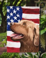 Chesapeake Bay Retriever American Flag Flag Garden Size CK6486GF