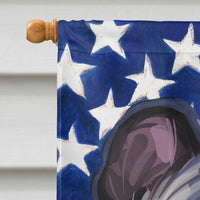 Cimarron Dog American Flag Flag Canvas House Size CK6491CHF