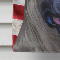 Cimarron Dog American Flag Flag Canvas House Size CK6491CHF