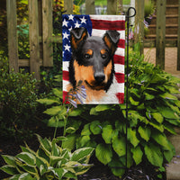Collie Rough Dog American Flag Flag Garden Size CK6492GF