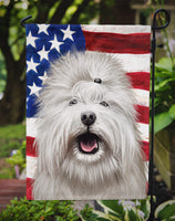 Coton de Tulear Dog American Flag Flag Garden Size CK6495GF