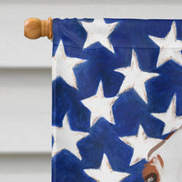 Welsh Springer Spaniel American Flag Flag Canvas House Size CK6753CHF