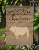 Charolais Cow Welcome Flag Garden Size CK6770GF