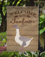 Buff Grey Back Goose Welcome Flag Garden Size CK6845GF