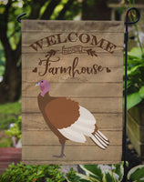 Bourbon Red Turkey Hen Welcome Flag Garden Size CK6926GF