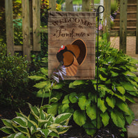 Bronze Turkey Welcome Flag Garden Size CK6930GF