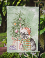 Christmas French Bulldog Black #2 Flag Garden Size