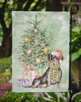 Christmas Dachshund Black Tan Flag Garden Size