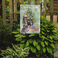 Christmas Rottweiler Flag Garden Size