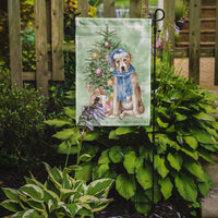Christmas Yellow Labrador Retriever Flag Garden Size