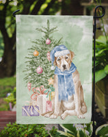 Christmas Yellow Labrador Retriever Flag Garden Size