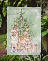 Christmas Shiba Inu Momma and Baby Flag Garden Size