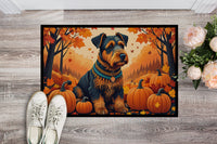 Airedale Terrier Fall Doormat 18x27
