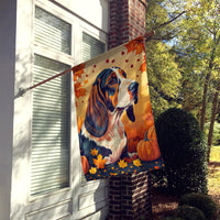 Basset Hound Fall House Flag