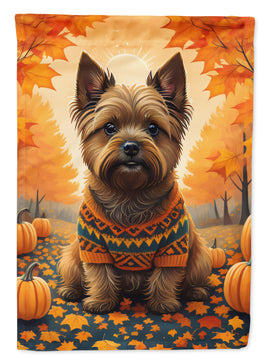 Cairn Terrier Fall Garden Flag
