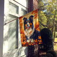 Collie Fall House Flag