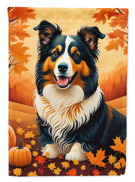 Collie Fall Garden Flag