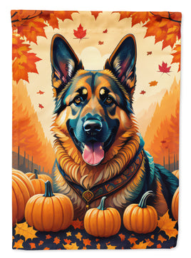 German Shepherd Fall House Flag