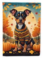 Miniature Pinscher Fall House Flag