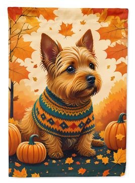 Norwich Terrier Fall House Flag