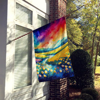 Buttercups in Color House Flag