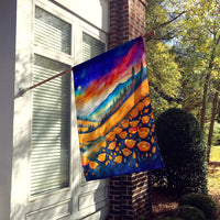 California Poppies in Color House Flag