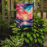 Cherry Blossom in Color Garden Flag