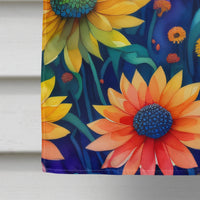Chrysanthemums in Color House Flag