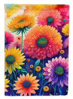Chrysanthemums in Color House Flag