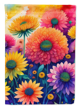 Chrysanthemums in Color House Flag