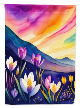 Crocus in Color House Flag