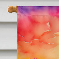 Dahlias in Color House Flag