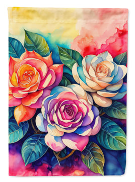 Gardenias in Color House Flag