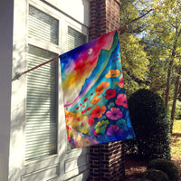 Geraniums in Color House Flag